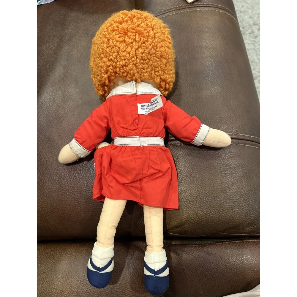 Vintage 1977 Knickerbocker‎ Little Orphan Annie Stuffed Toy Doll with Dog